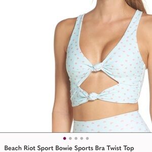 Beach Riot Twist Mint Hearts SET